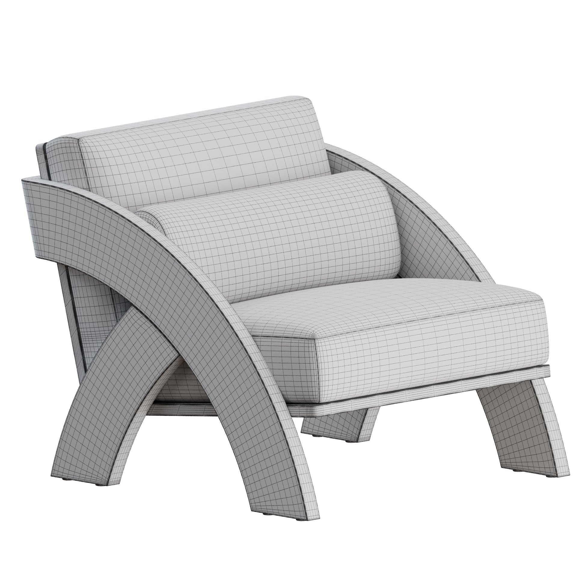 Arc Lounge Chair by Moving Mountains 3D Model