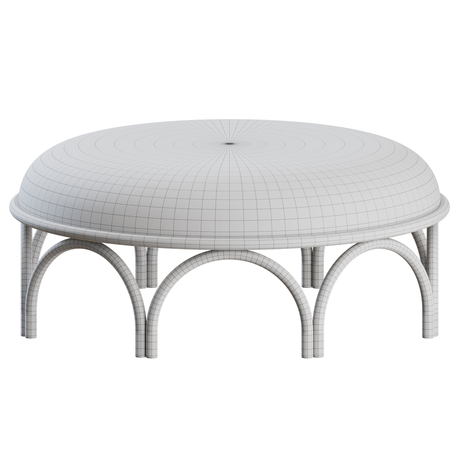 Arcadia Pouf By Gebrüder Thonet Vienna 3D model on Add Model