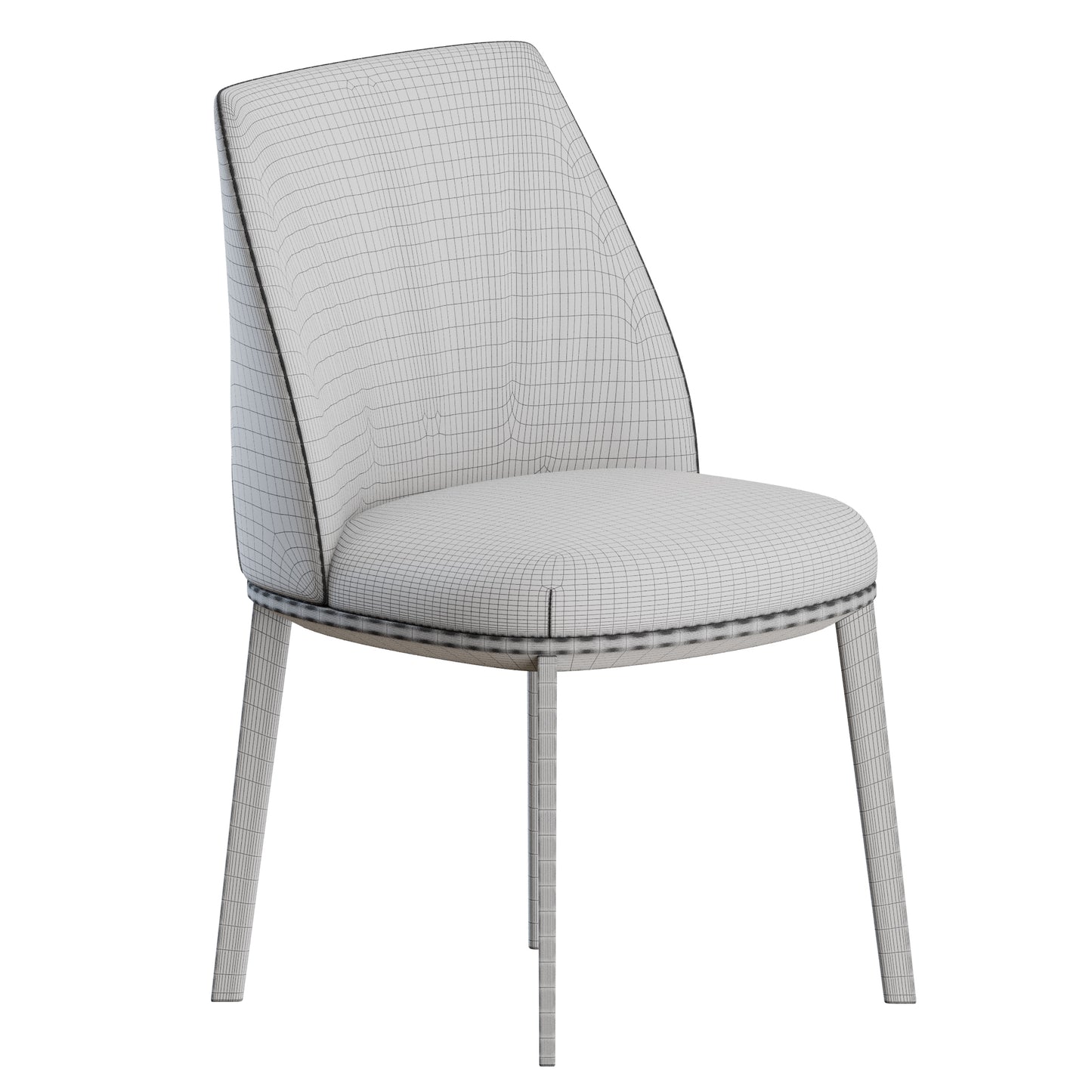 Archibald Slim Chair by Poltrona Frau 3D Model