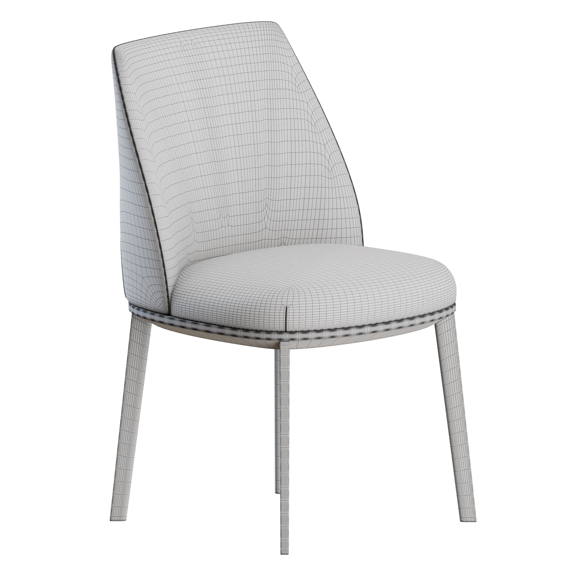 Archibald Slim Chair by Poltrona Frau 3D Model