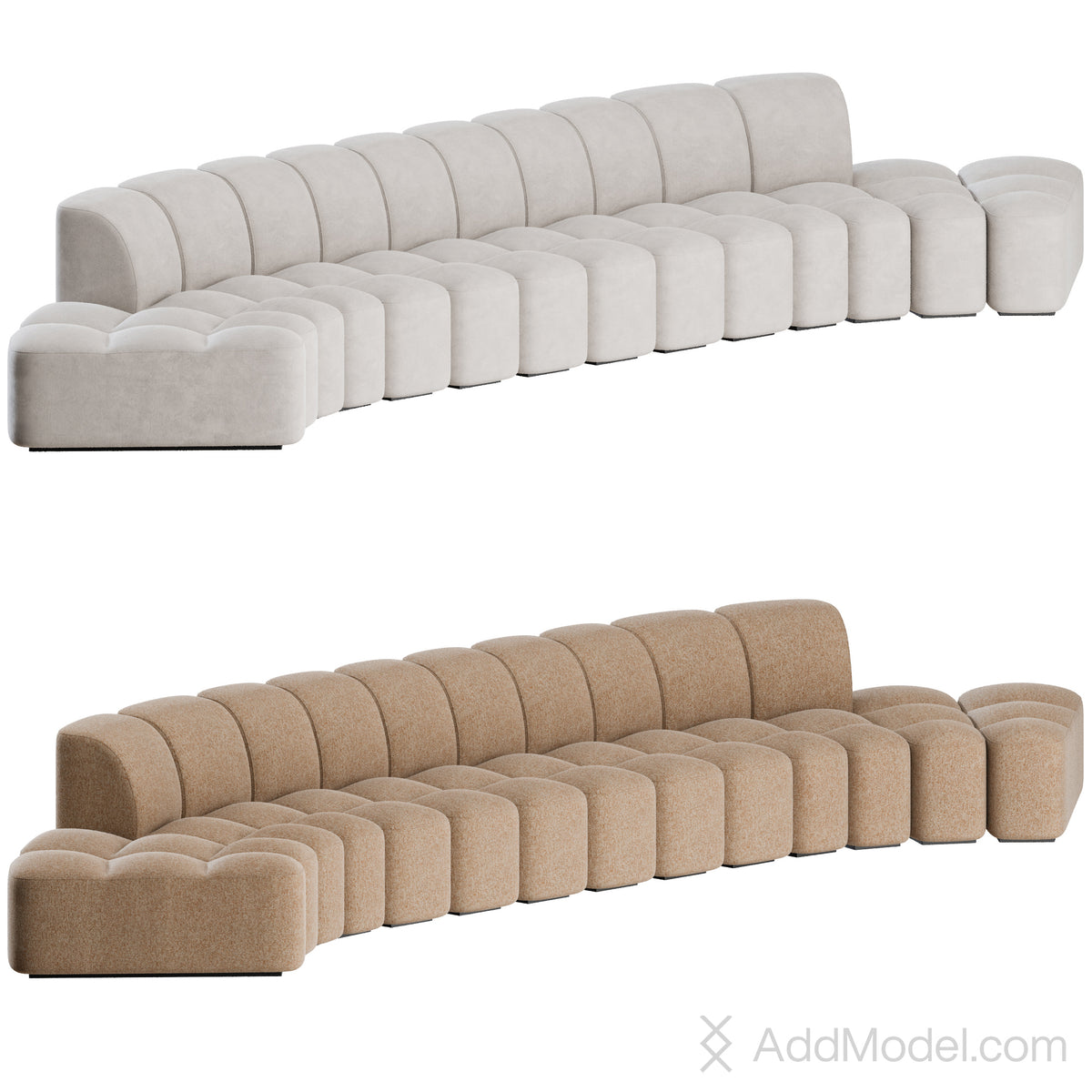 Array Modular Sofa By MDF Italia 3D Model – Add Model