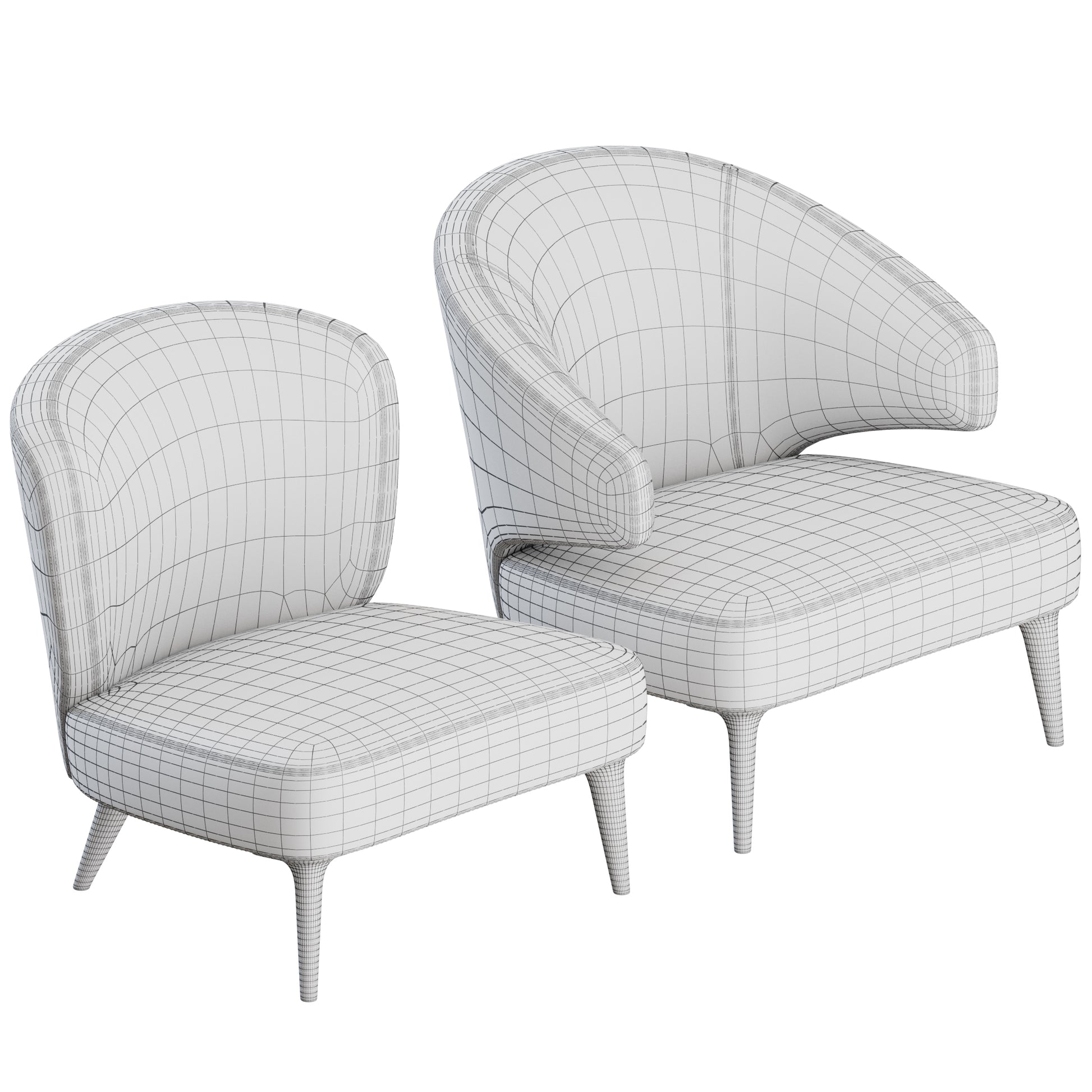 Aston Armchair By Minotti 3D model on Add Model