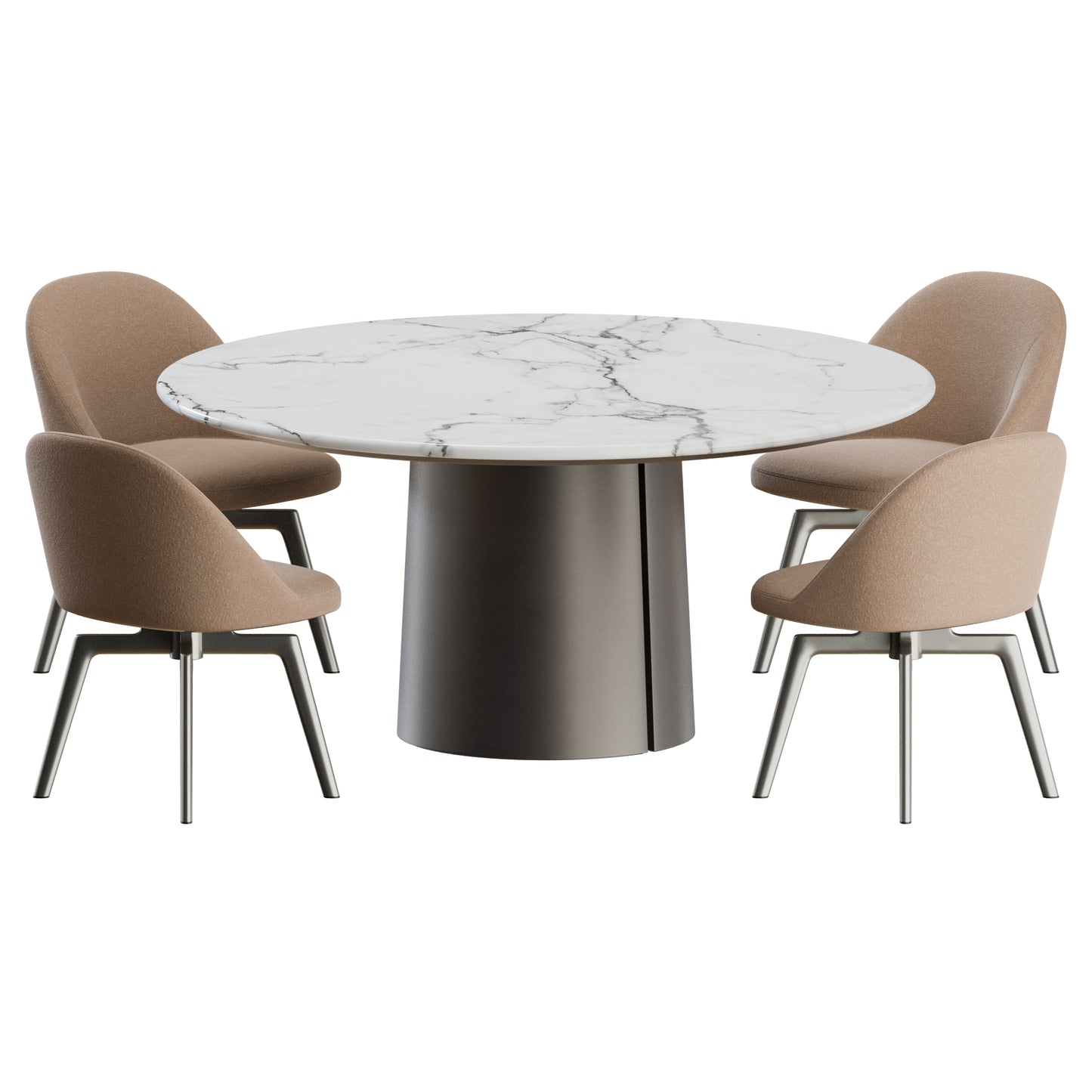 Atelia Side Chair Mateo Table by Molteni&C 3D Model