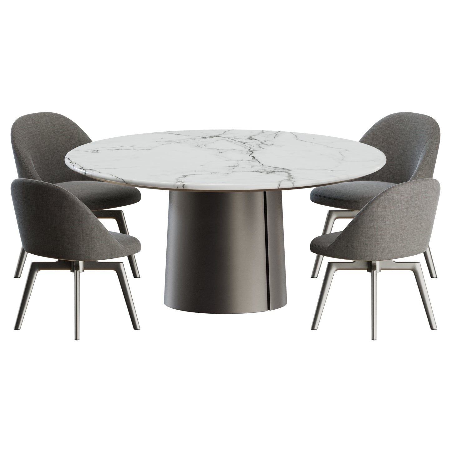 Atelia Side Chair Mateo Table by Molteni&C 3D Model