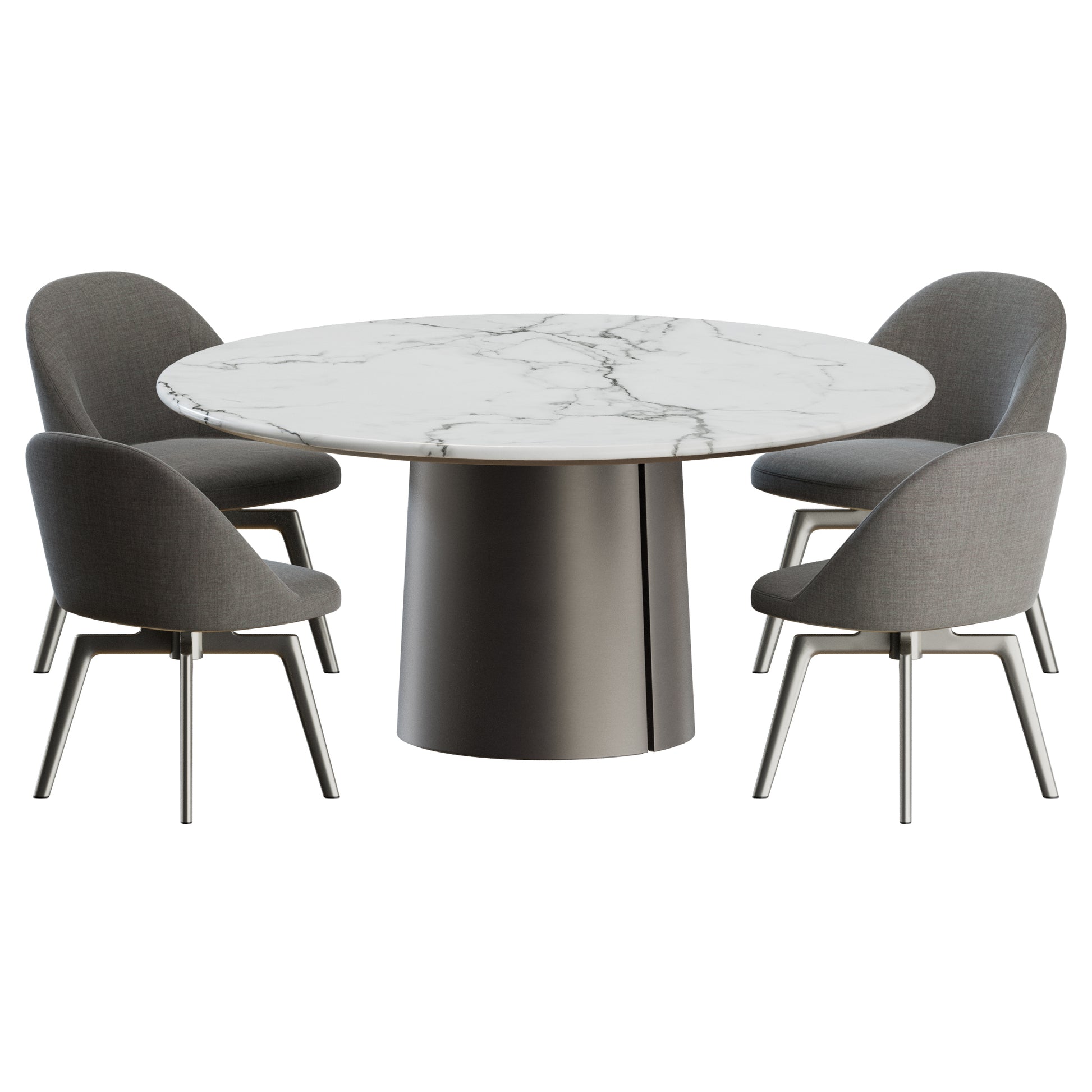 Atelia Side Chair Mateo Table by Molteni&C 3D Model