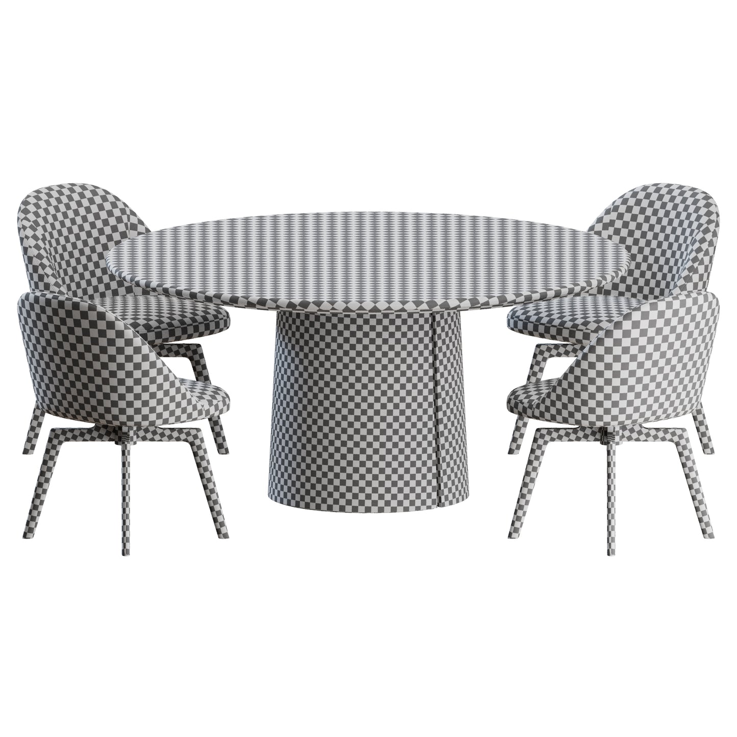 Atelia Side Chair Mateo Table by Molteni&C 3D Model
