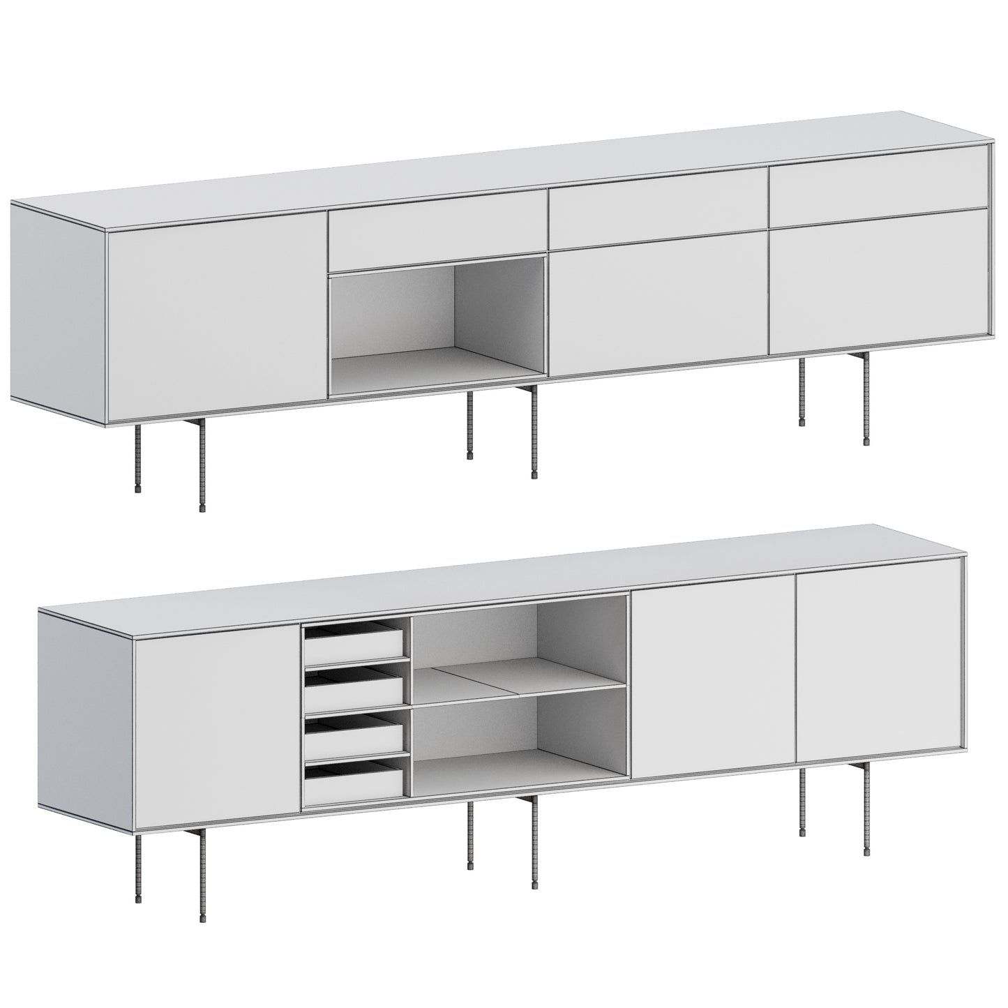 Aura Sideboard 01 By Treku 3D Model