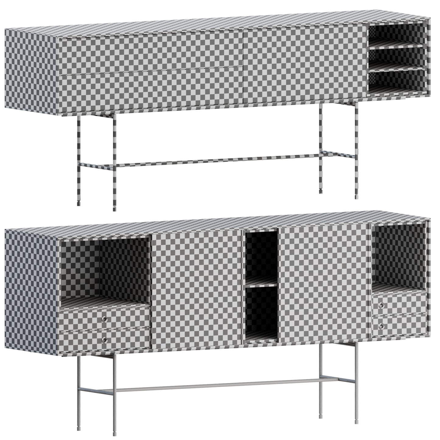 Aura Sideboard 02 By Treku 3D Model