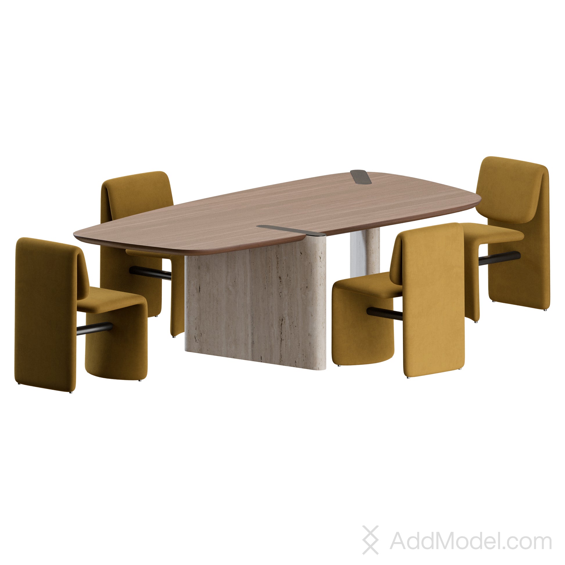 Avant Garde Dining Set By Bonaldo 3D model on Add Model
