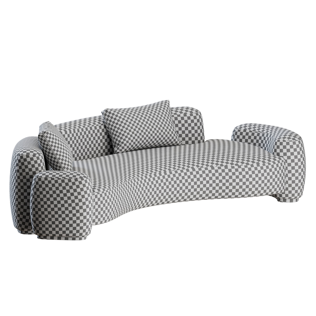 Baba Curved Sofa by Gisbert Poppler 3D Model