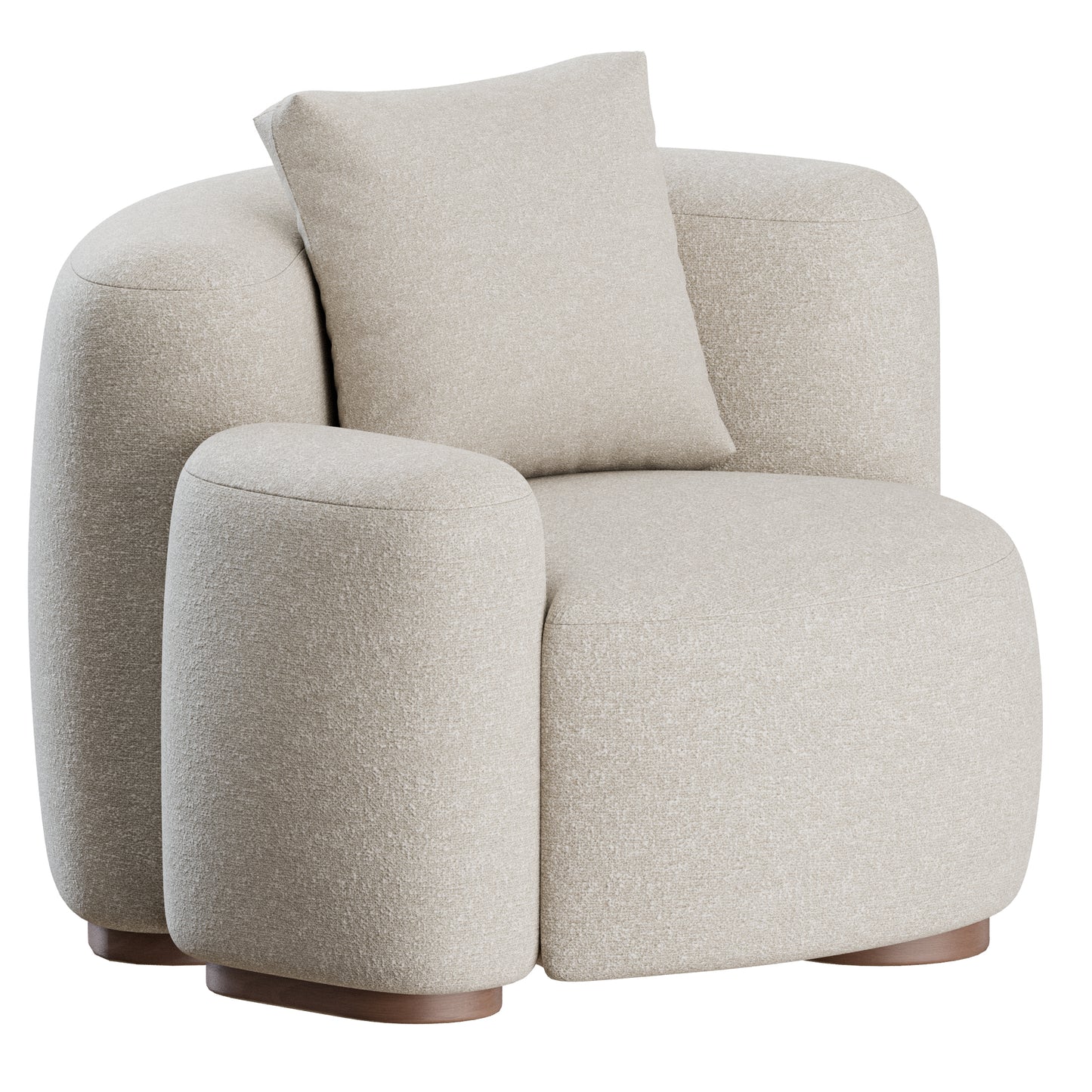 Baba Easy Chair by Gisbert Poppler 3D Model