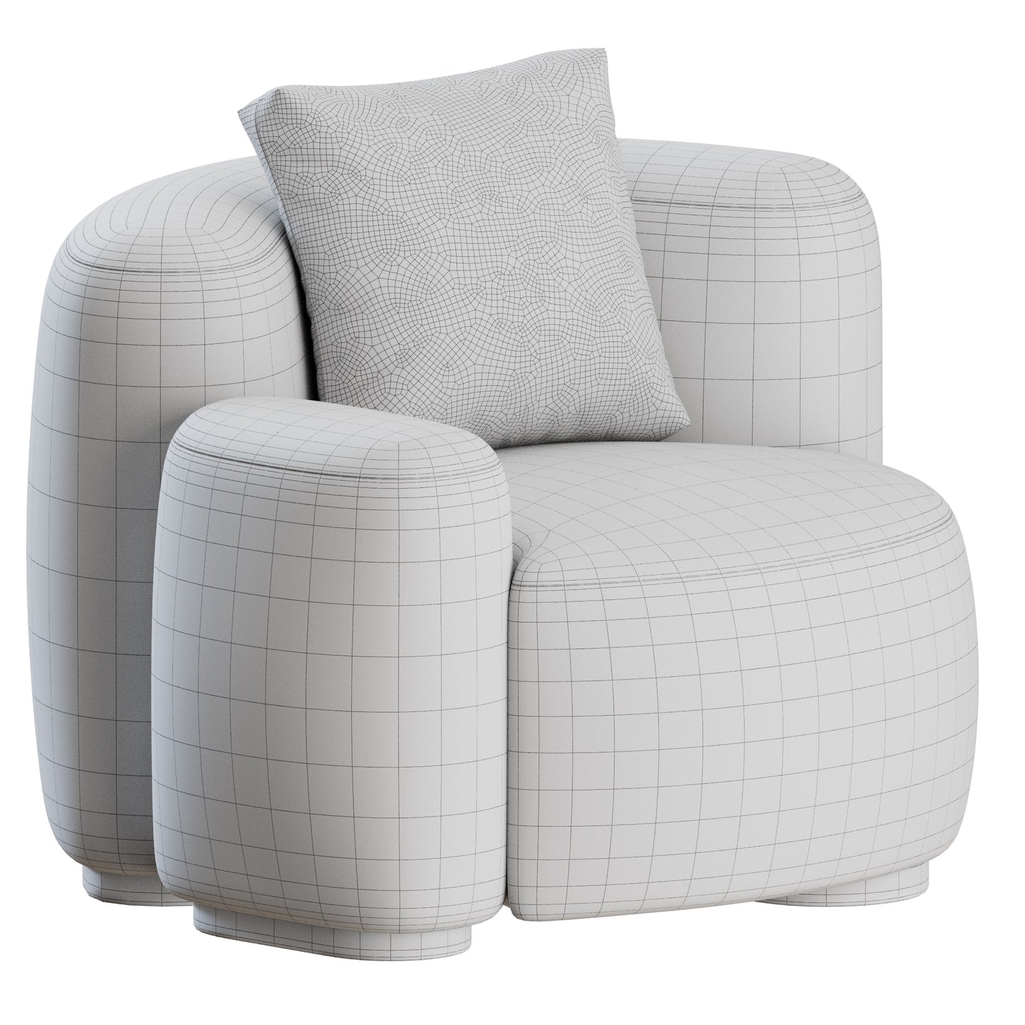 Baba Easy Chair by Gisbert Poppler 3D Model