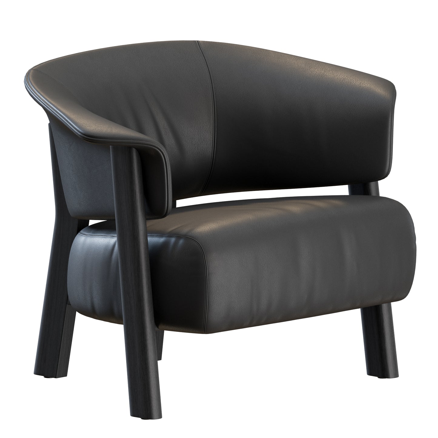 Back Wing Armchair by Cassina 3D Model