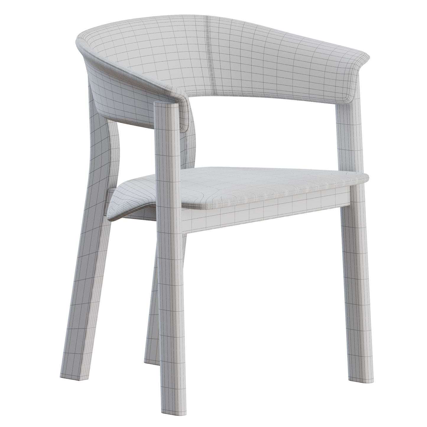 Back Wing Chair Armrest by Cassina 3D Model