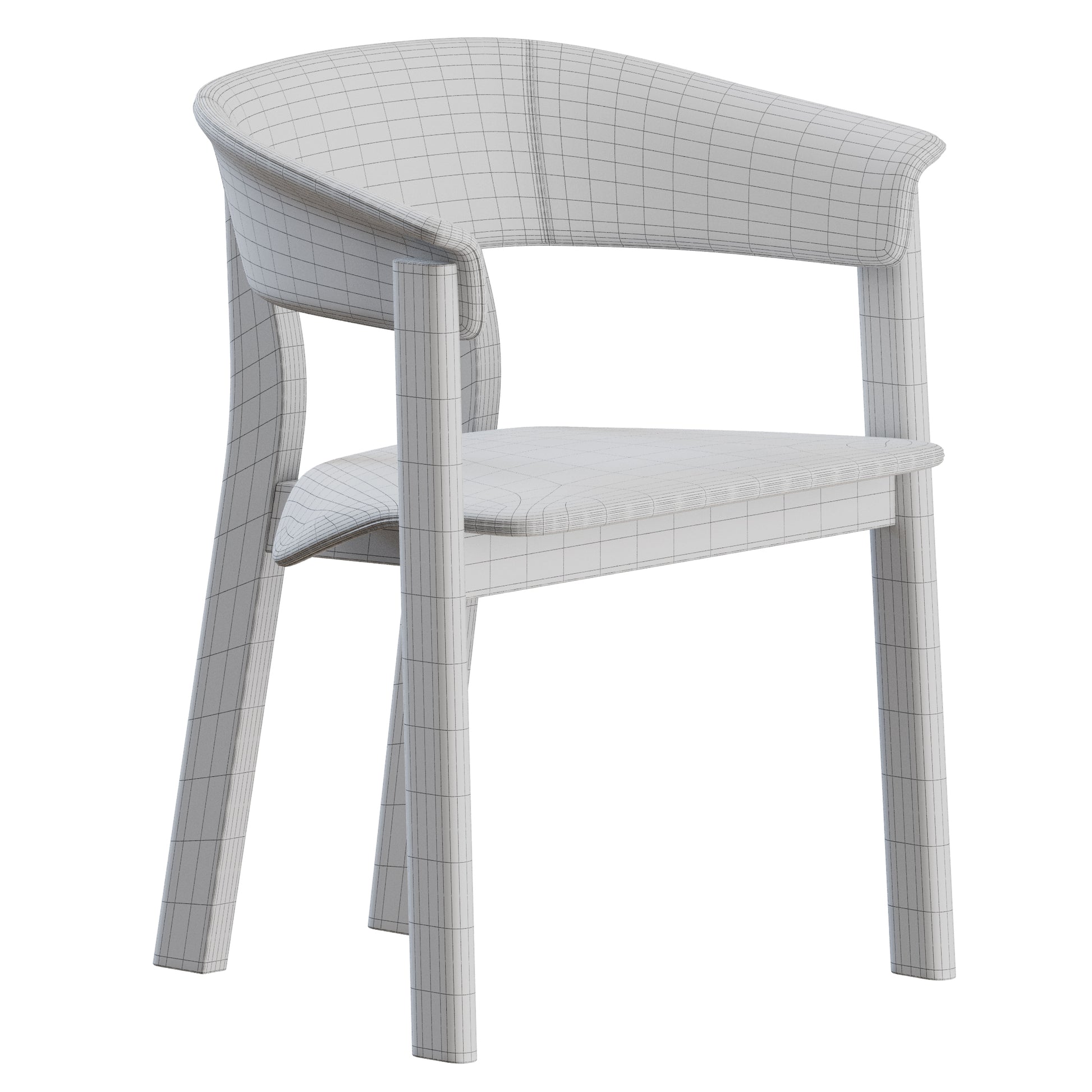 Back Wing Chair Armrest by Cassina 3D Model