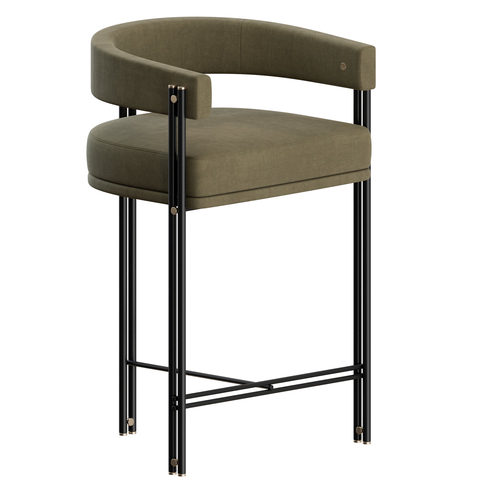 Bamboo Stool by Praddy 3D Model