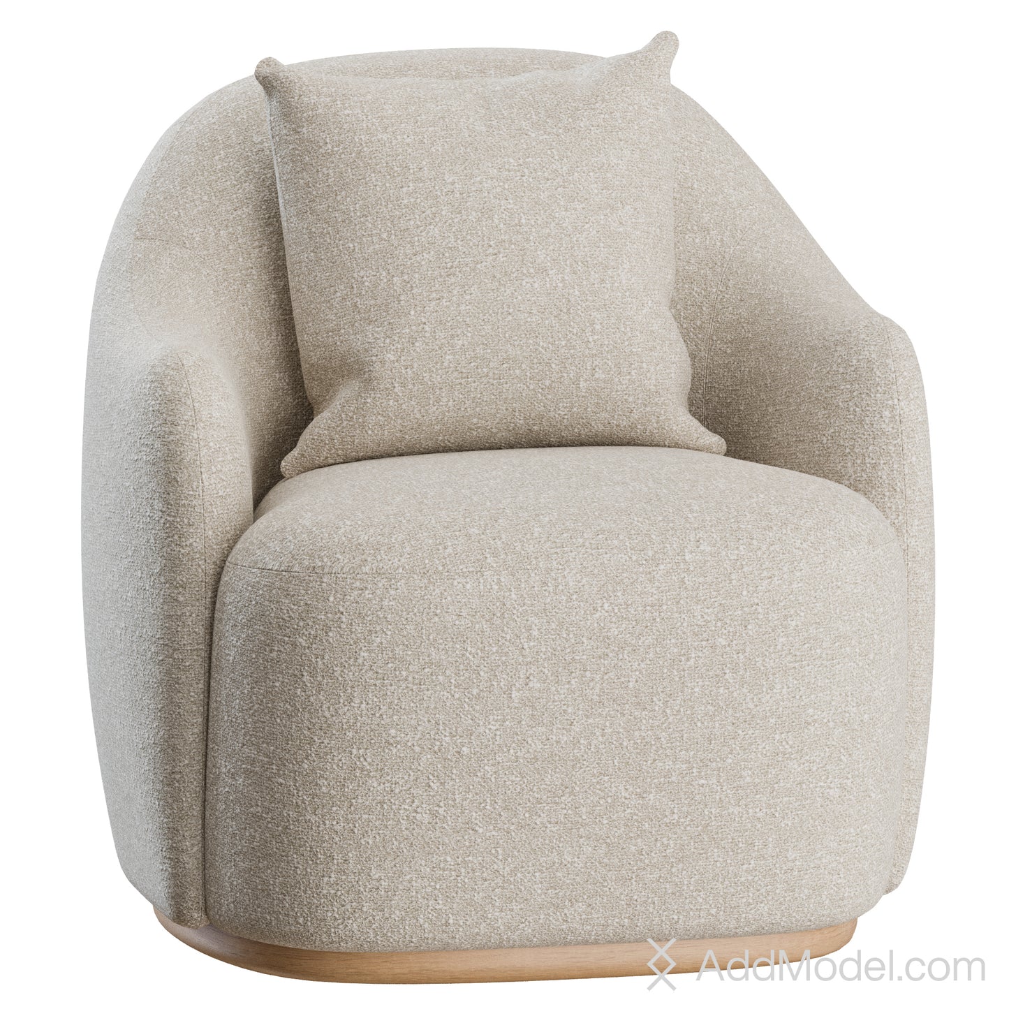 Barba Armchair By Fogia 3D model on Add Model