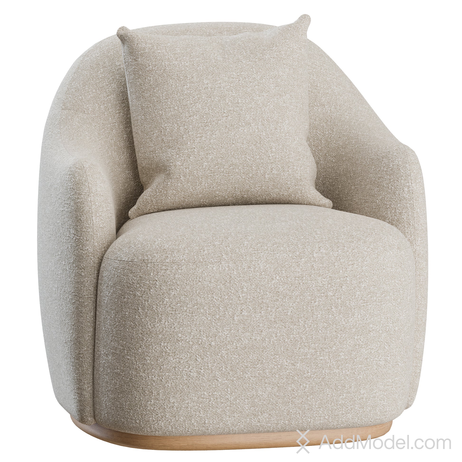 Barba Armchair By Fogia 3D model on Add Model