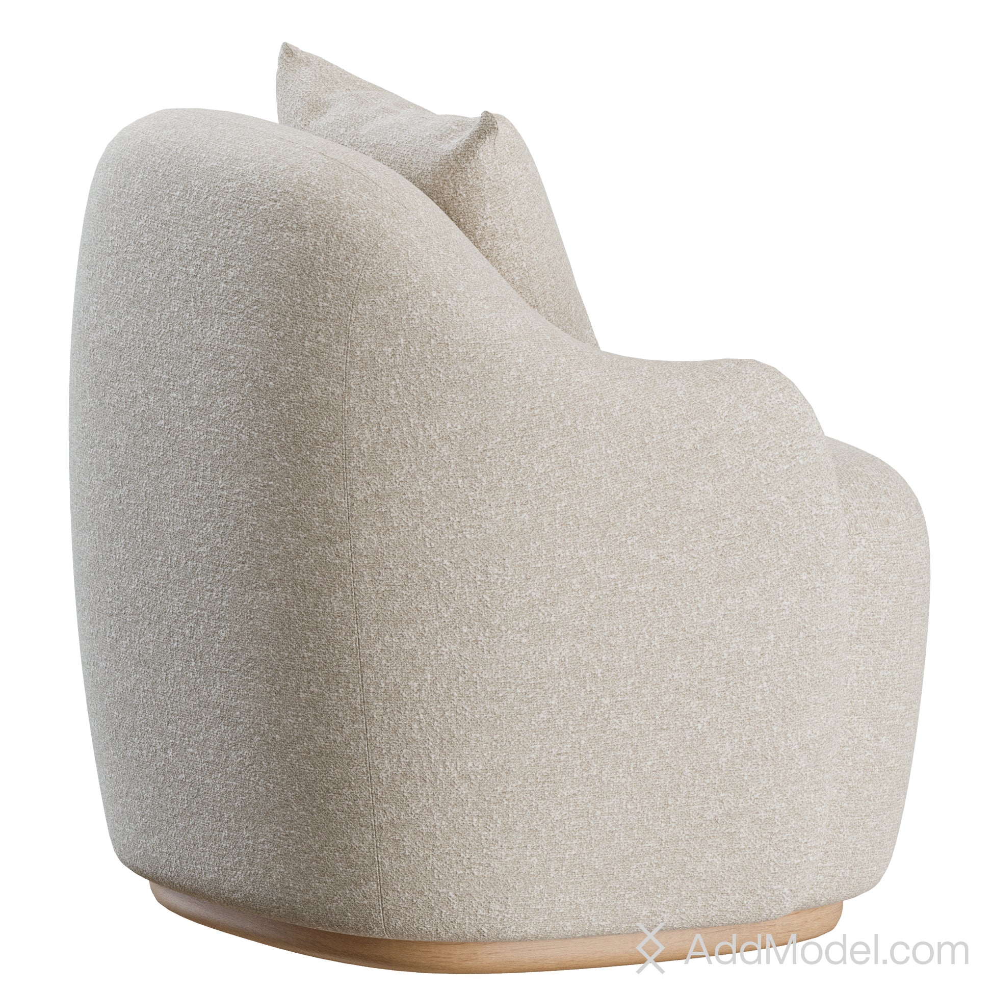 Barba Armchair By Fogia 3D model on Add Model