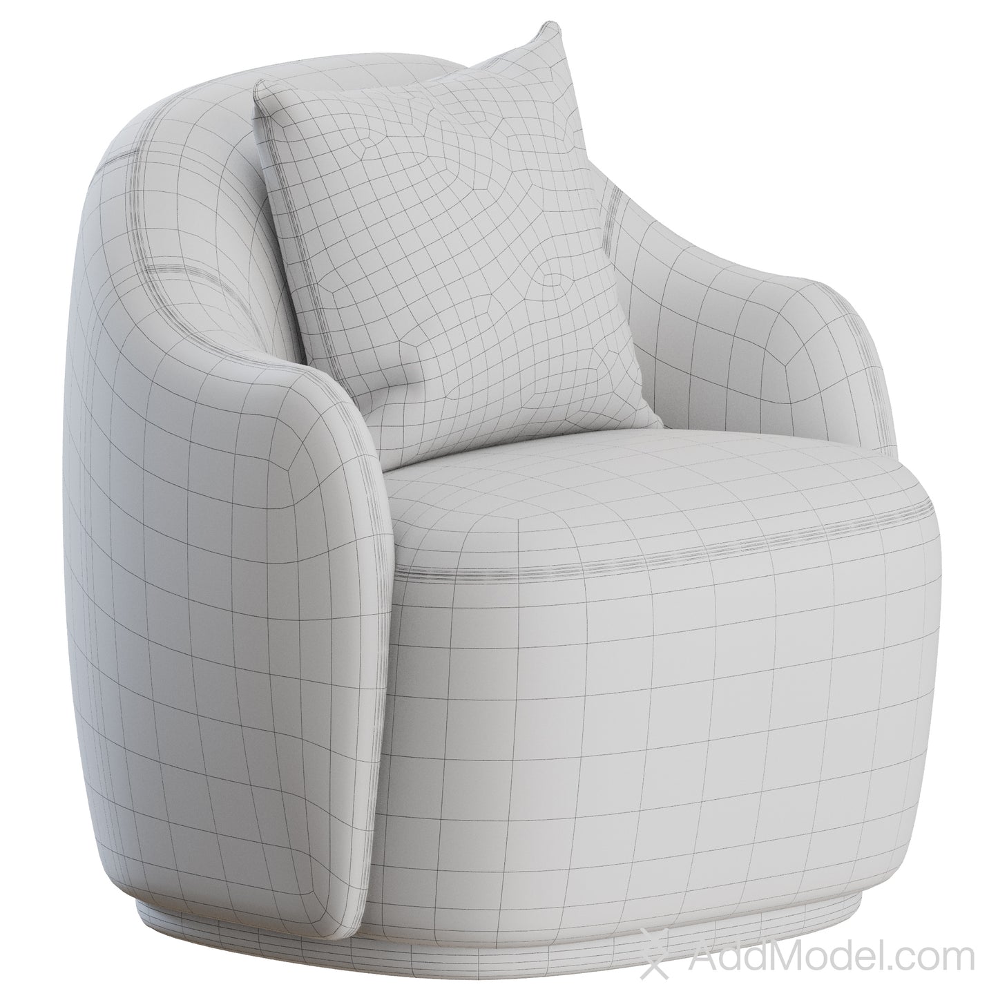Barba Armchair By Fogia 3D model on Add Model