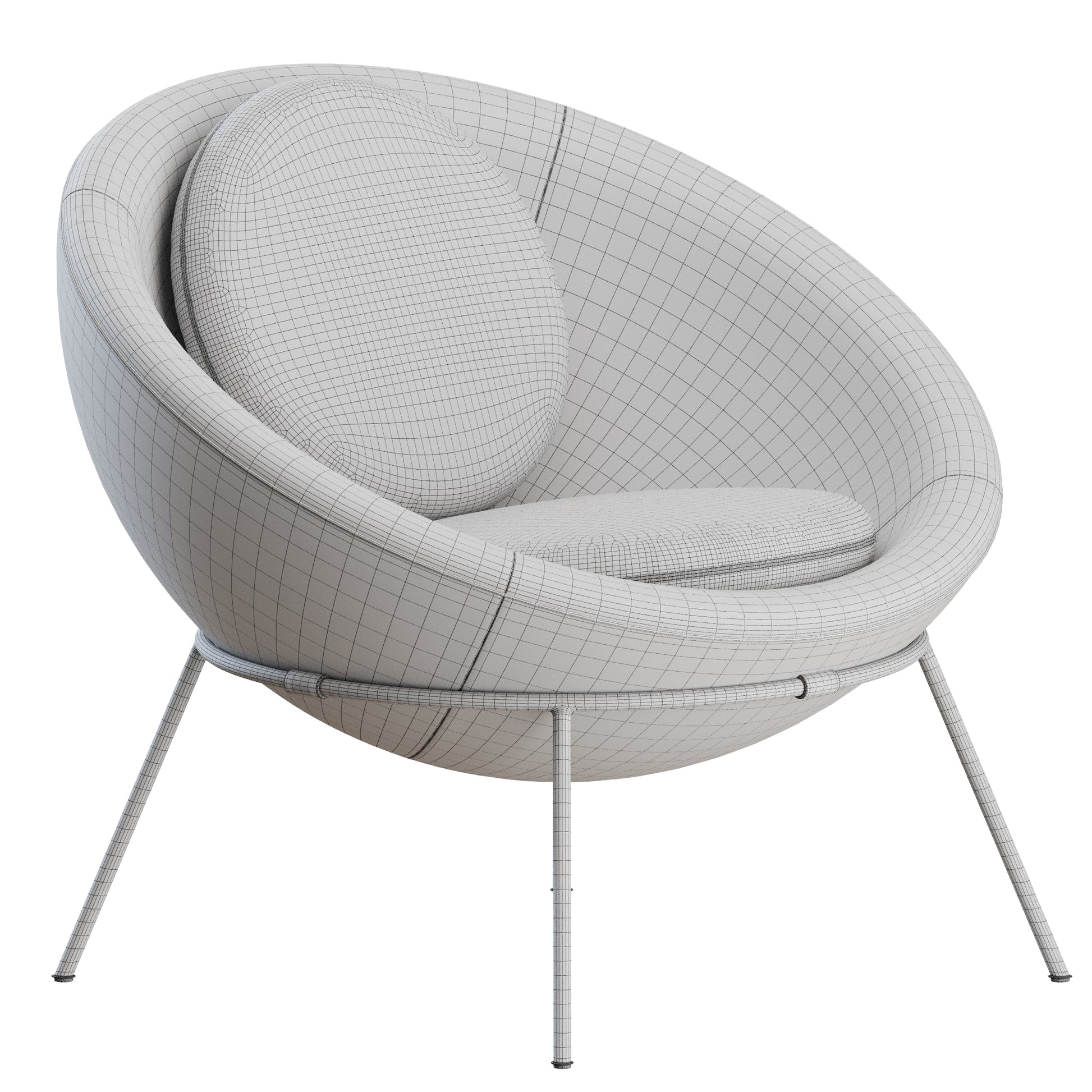 Bardi's Bowl Chair by Arper 3D Model