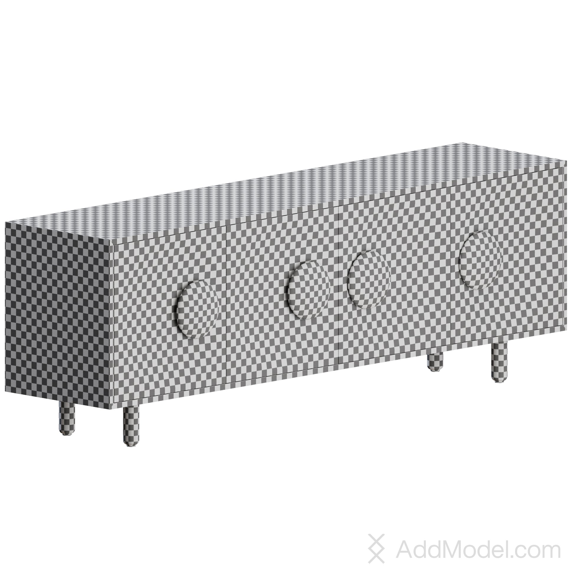 Bardot 4 Ante Sideboard By Morica Design 3D model on Add Model