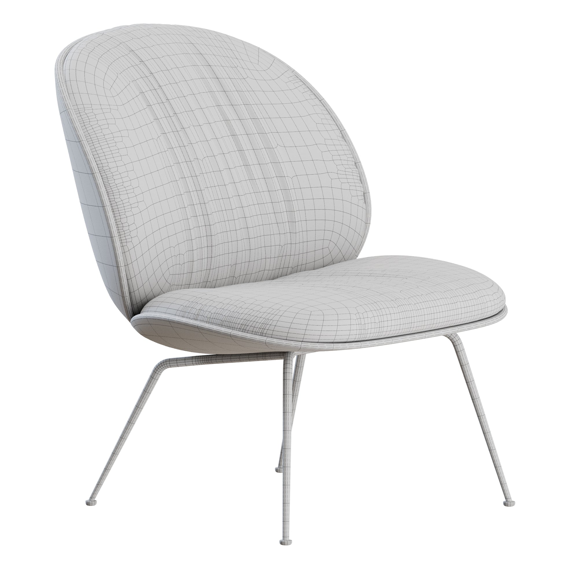 Beetle Soft Armchair by Gubi 3D Model