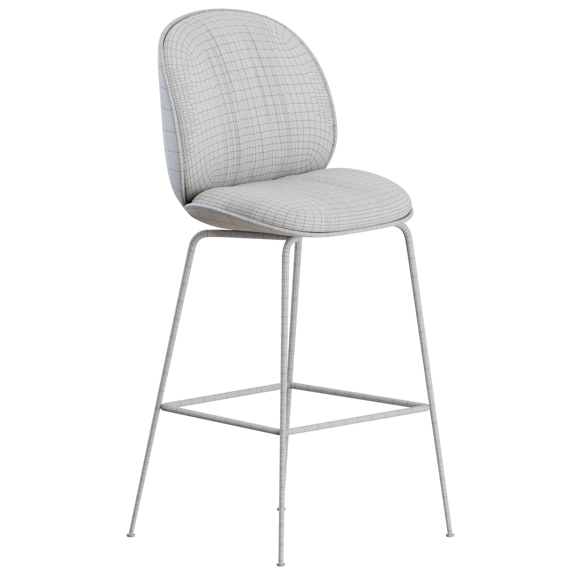 Beetle Soft Stool by Gubi 3D Model