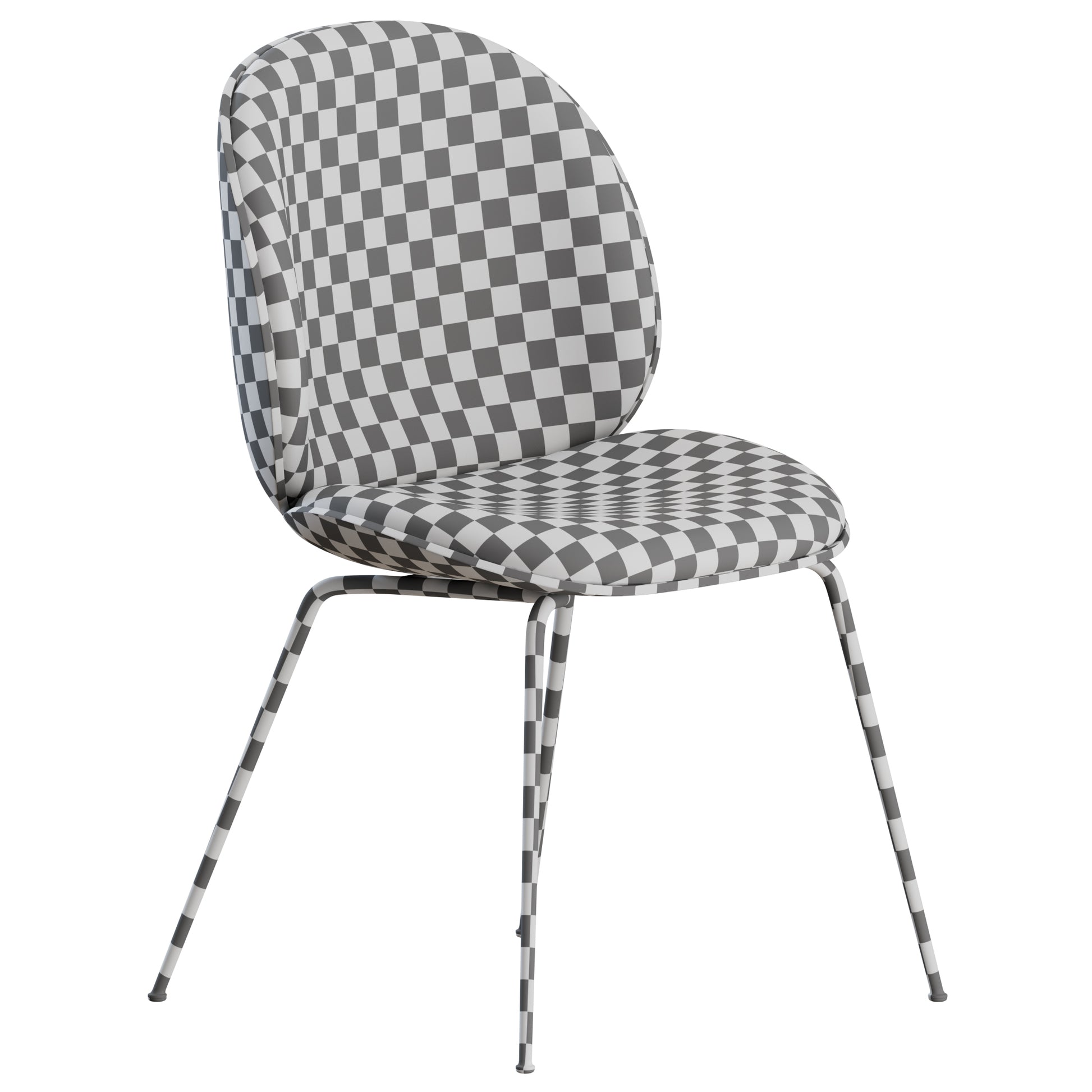 Beetle Veneer Dining Chair Gubi 3D model on Add Model