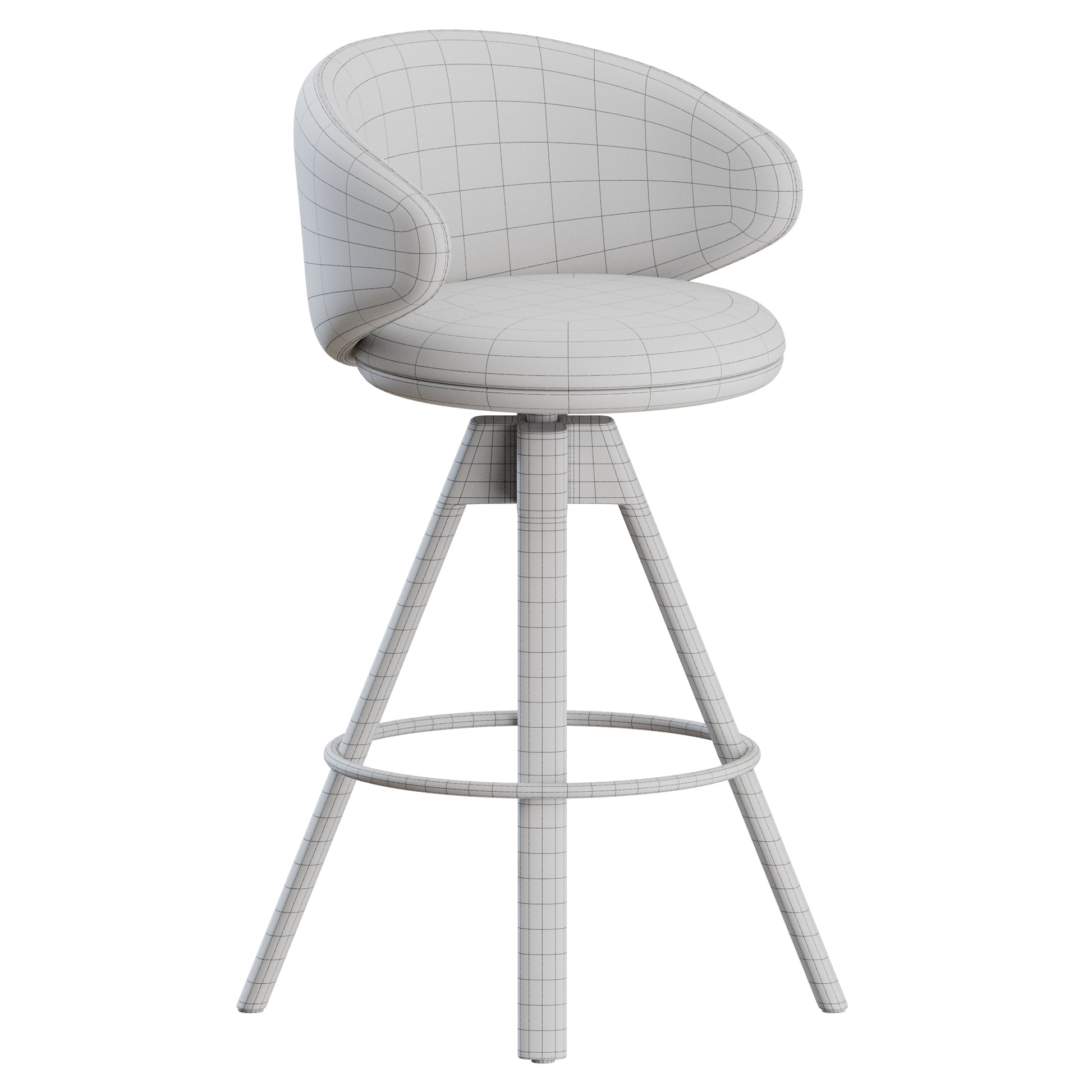 Belle ST-4WL Stool Arrmet 3D model on Add Model