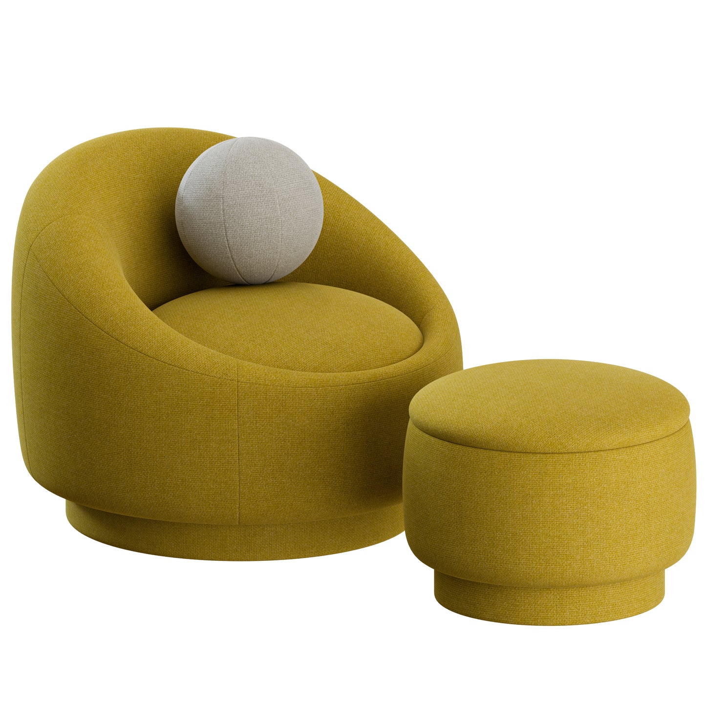 Berlin Armchair & Ottoman By Pierre Frey 3D model on Add Model