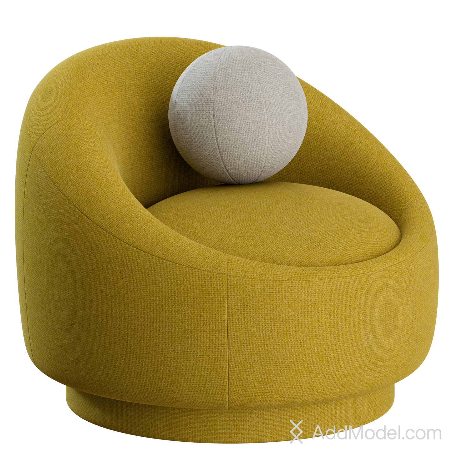 Berlin Armchair & Ottoman By Pierre Frey 3D model on Add Model