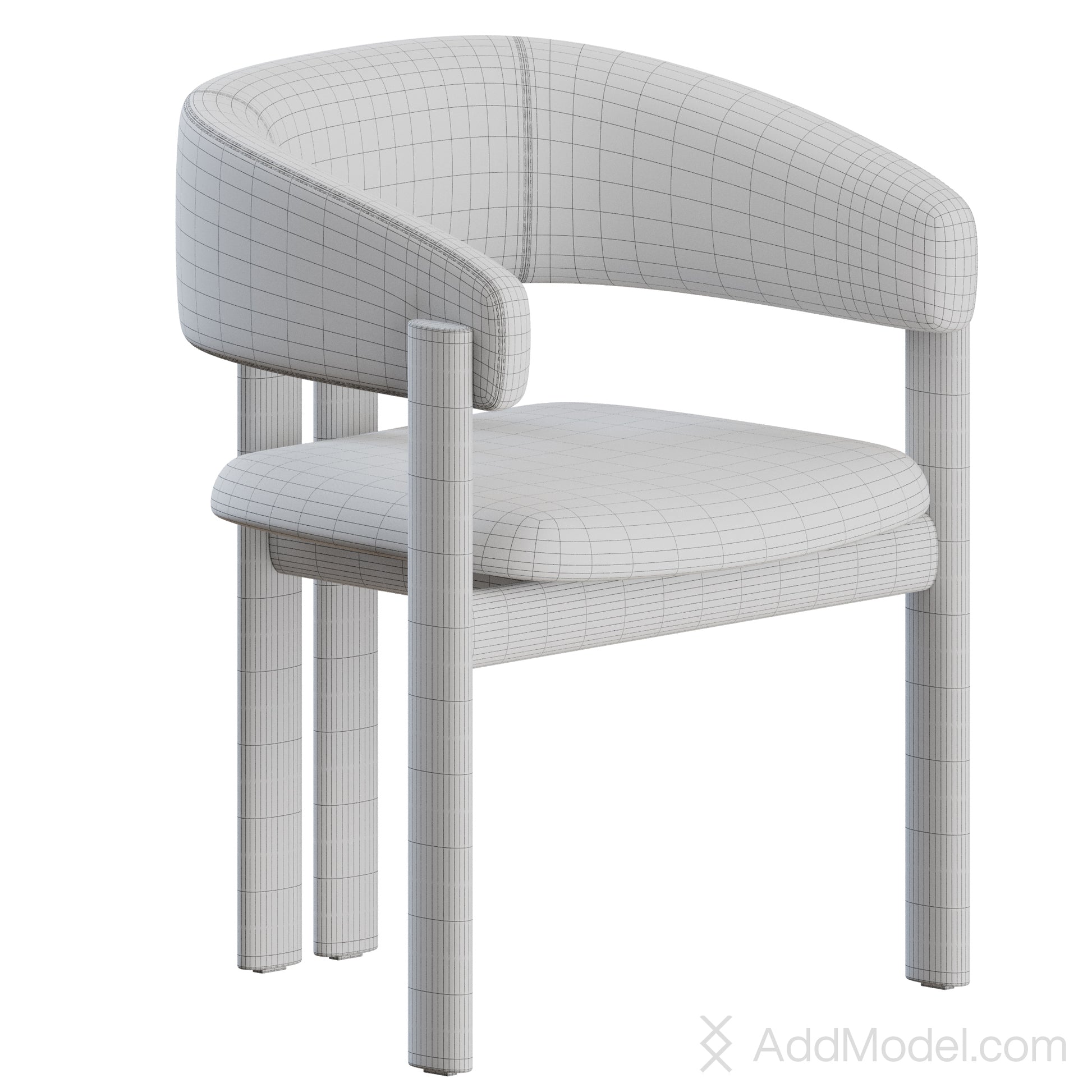 Biarritz Chair By Ditre Italia 3D model at AddModel.com