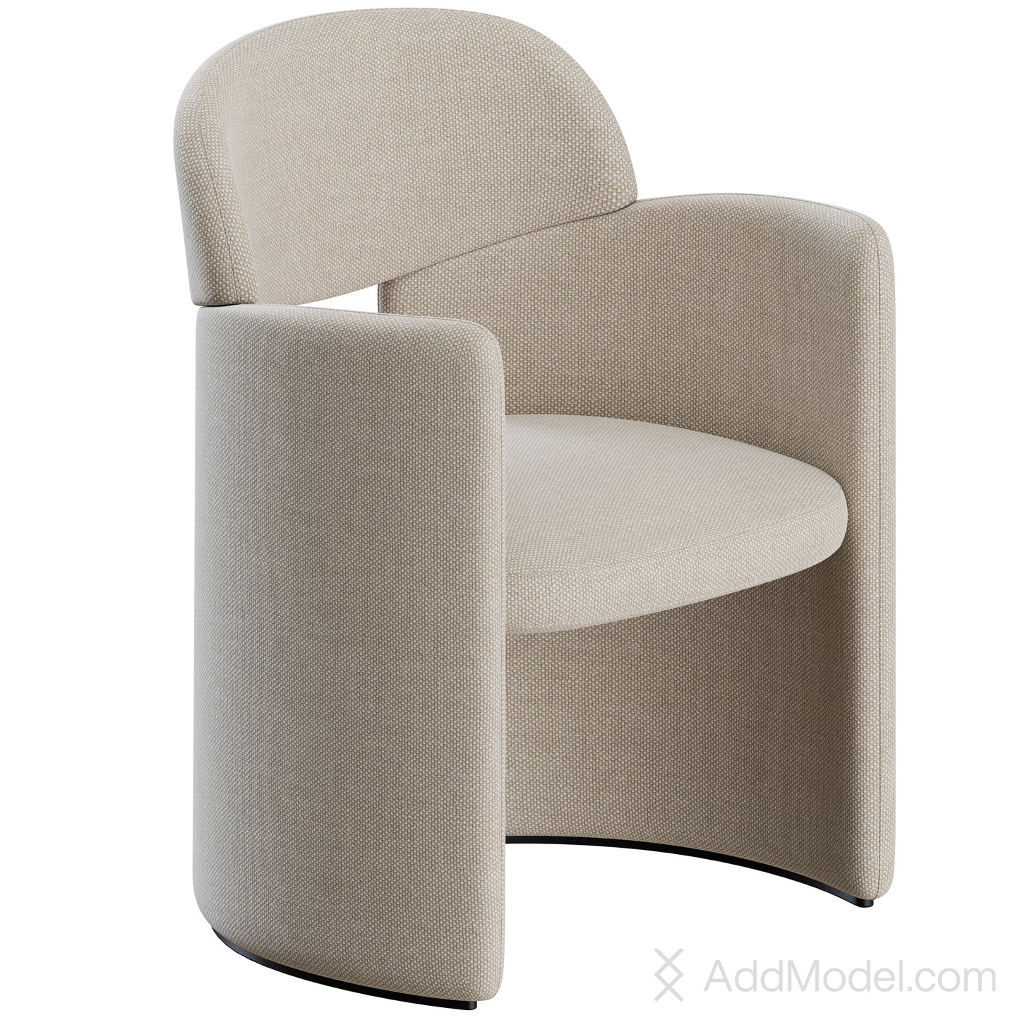 Blanca Dining Chair By Lema 3D model on Add Model