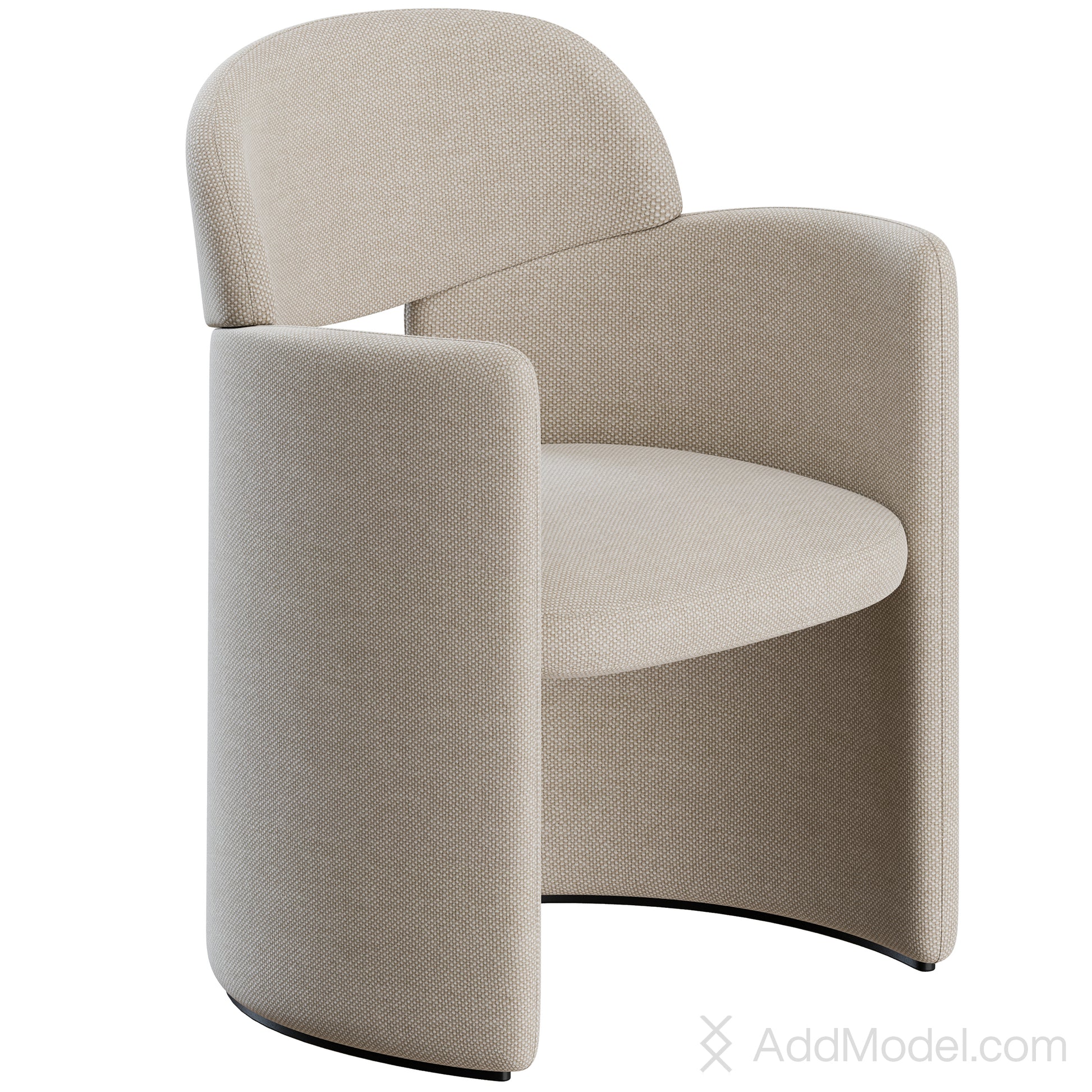 Blanca Dining Chair By Lema 3D model on Add Model