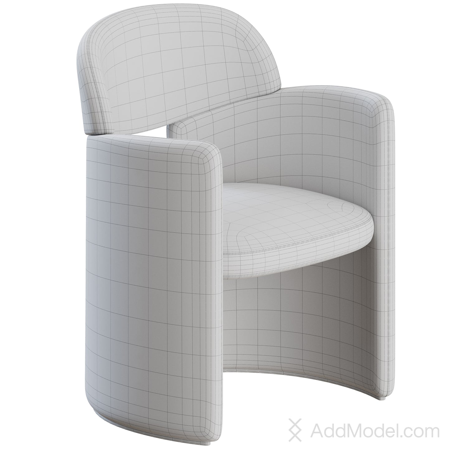 Blanca Dining Chair By Lema 3D model on Add Model