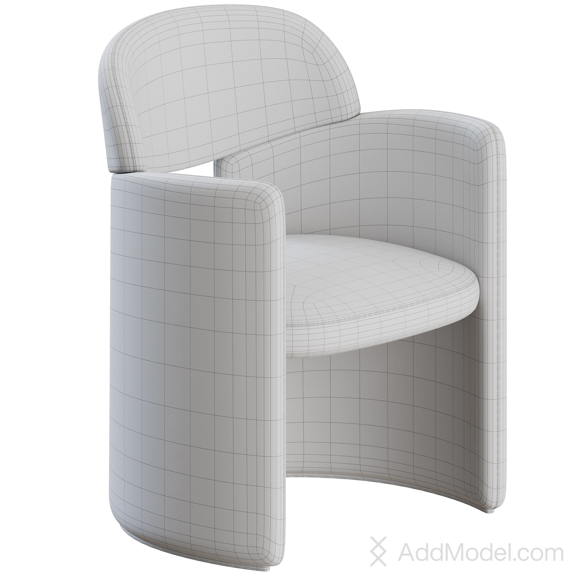 Blanca Dining Chair By Lema 3D model on Add Model
