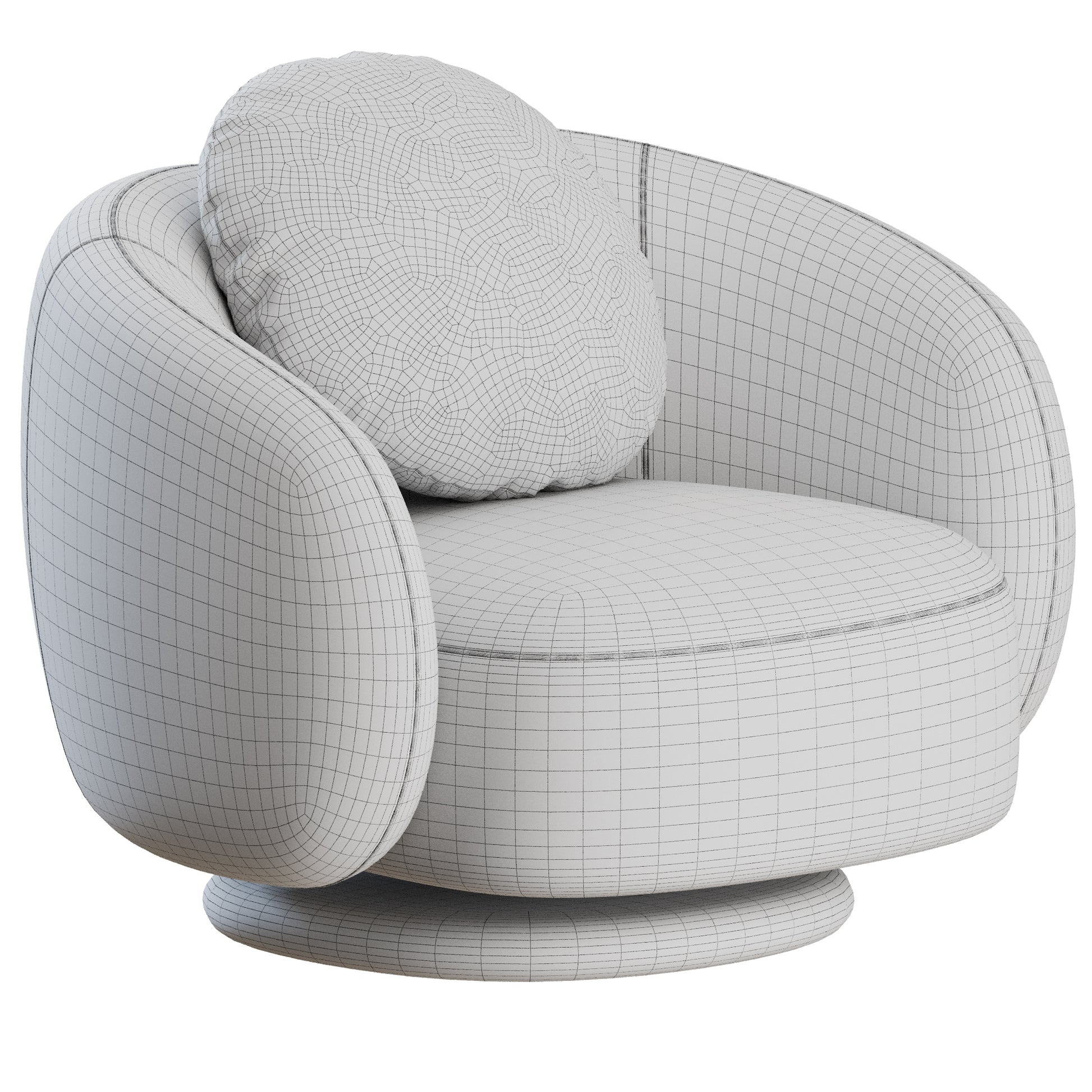 Blossom Lounge Chair by Nature design 3D Model