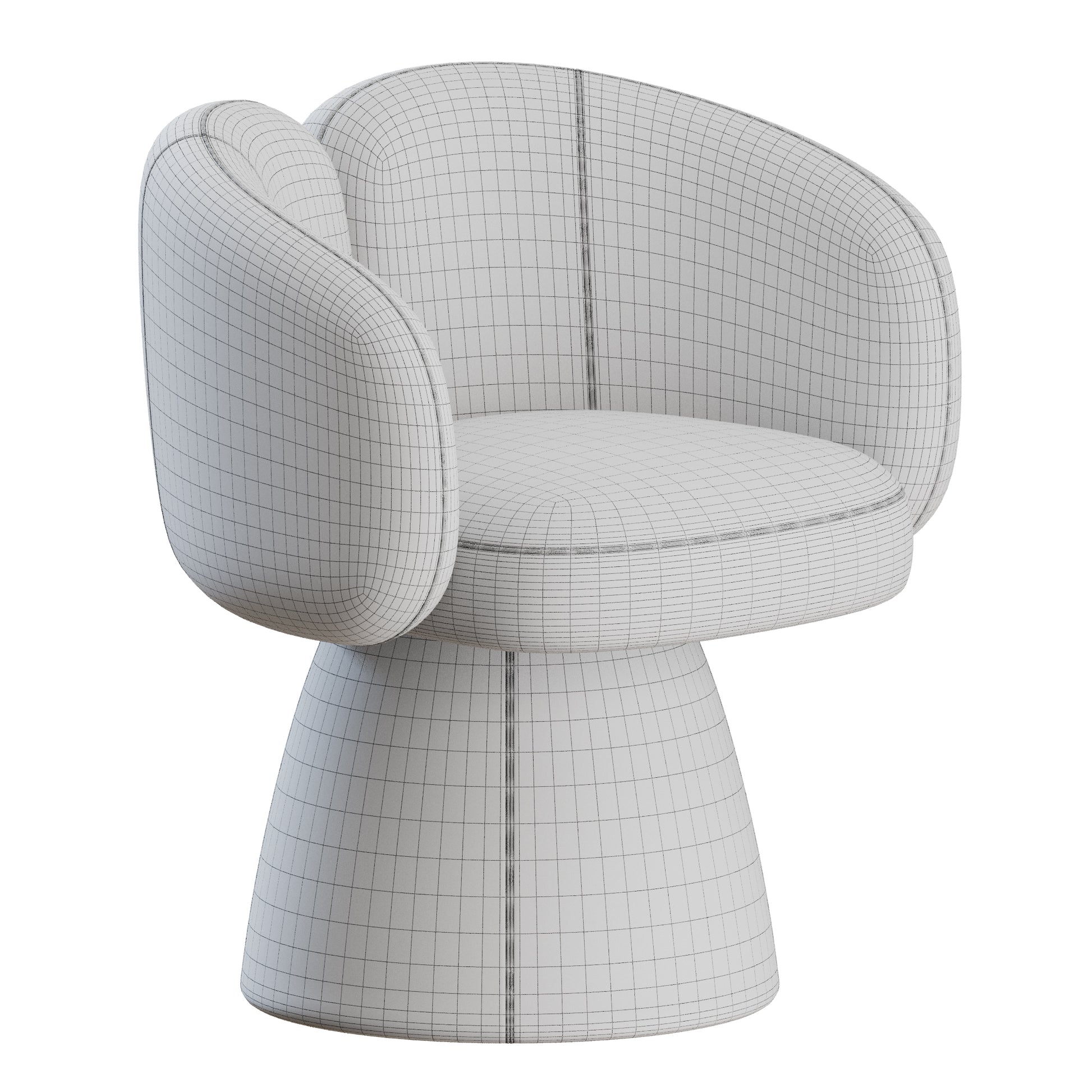 Blossom Twist Chair by Nature design 3D Model