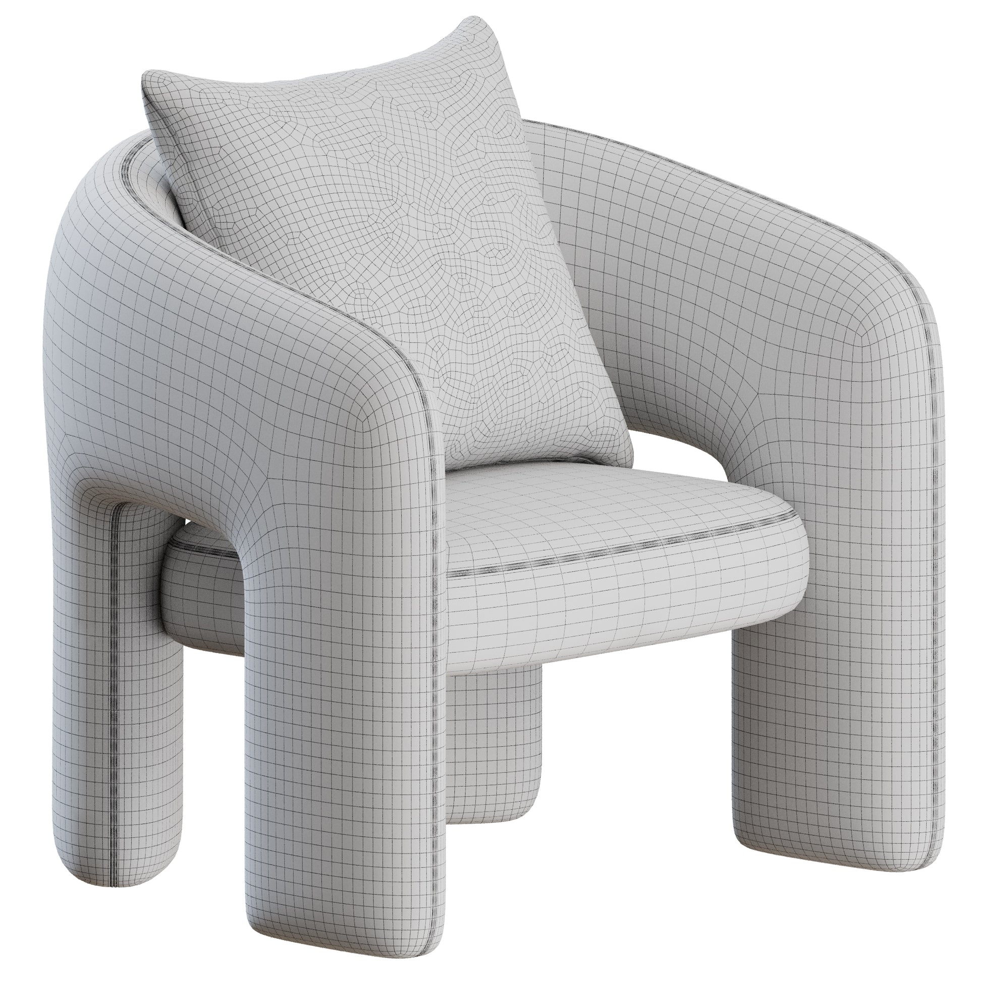 Bold Armchair by Mohdern 3D Model