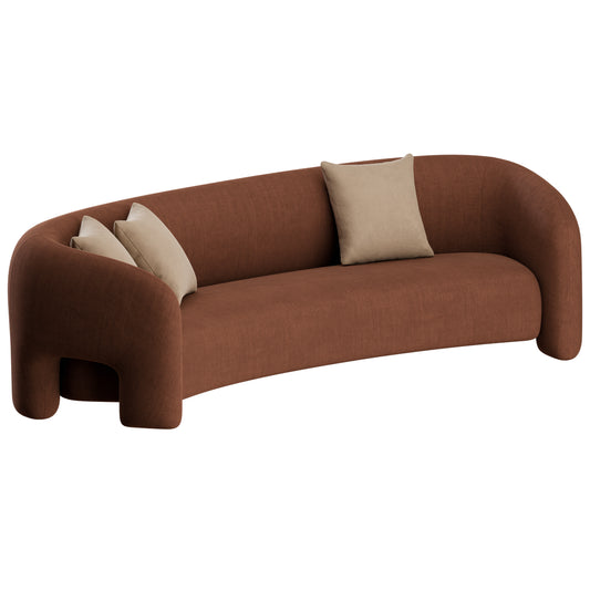 Bold Curved Sofa by Mohdern 3D Model