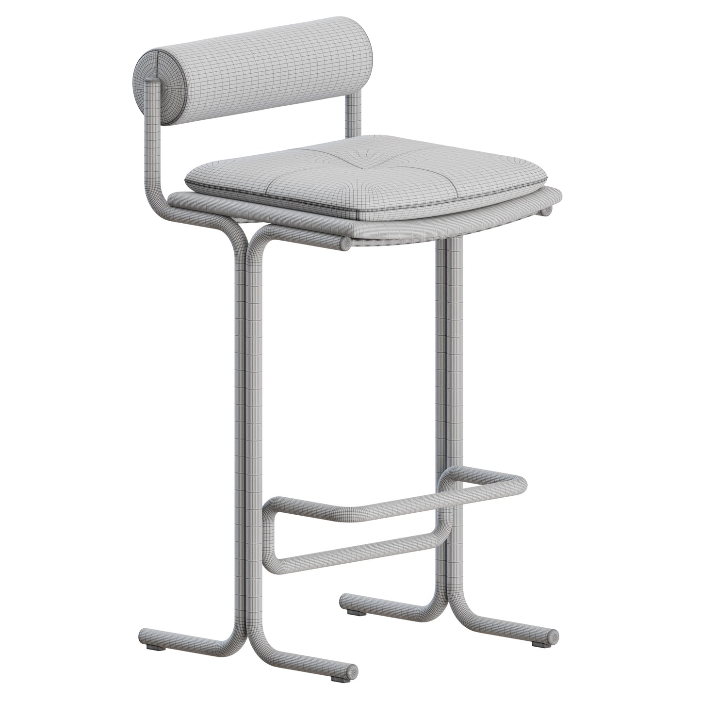 Bolster Bar Stool by Six The Residence 3D Model