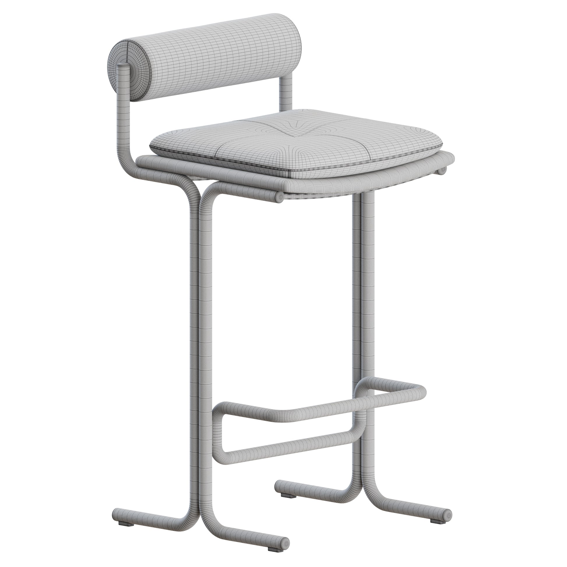 Bolster Bar Stool by Six The Residence 3D Model