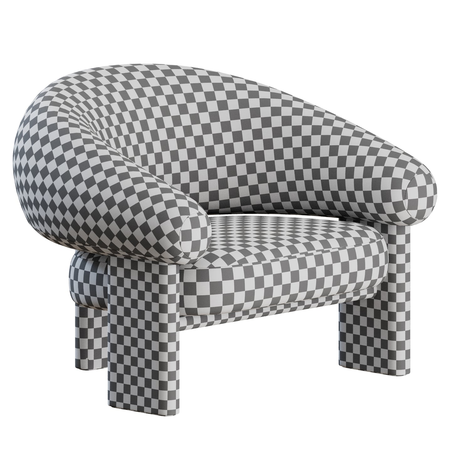 Bracci Armchair by Van Rossum 3D Model