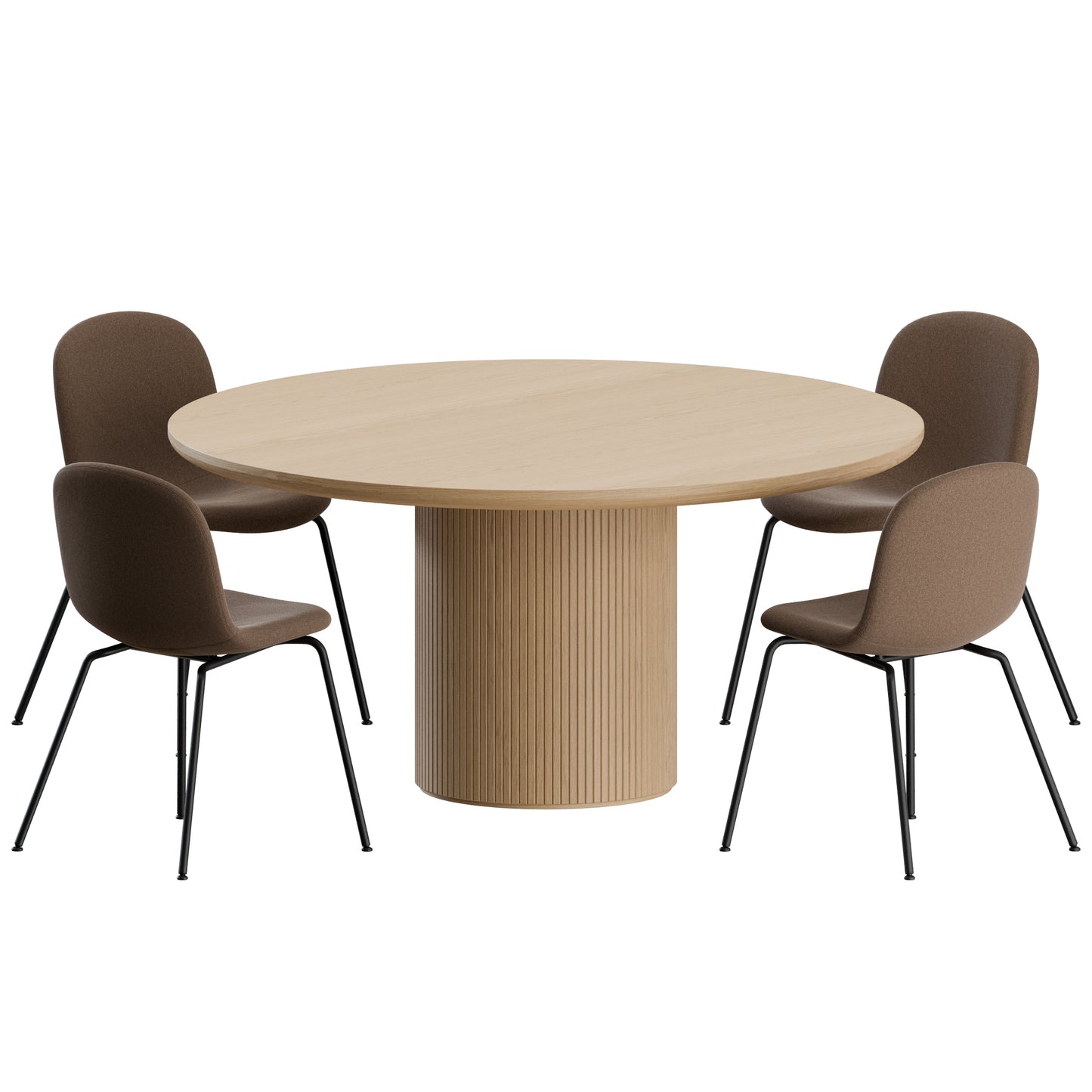 Brim Chair Moon Table by Gubi 3D Model