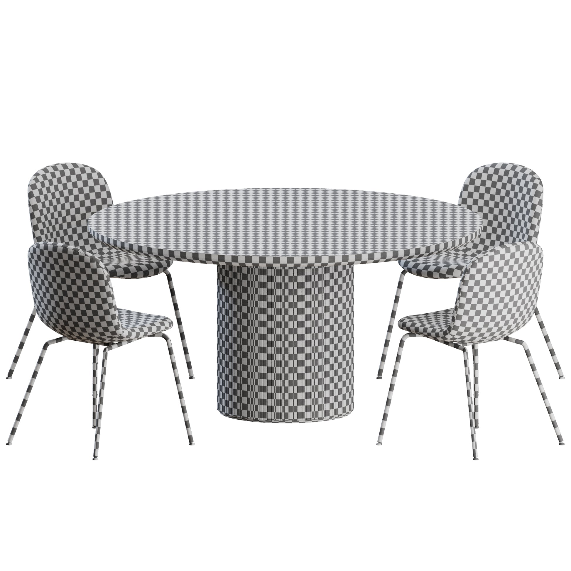 Brim Chair Moon Table by Gubi 3D Model