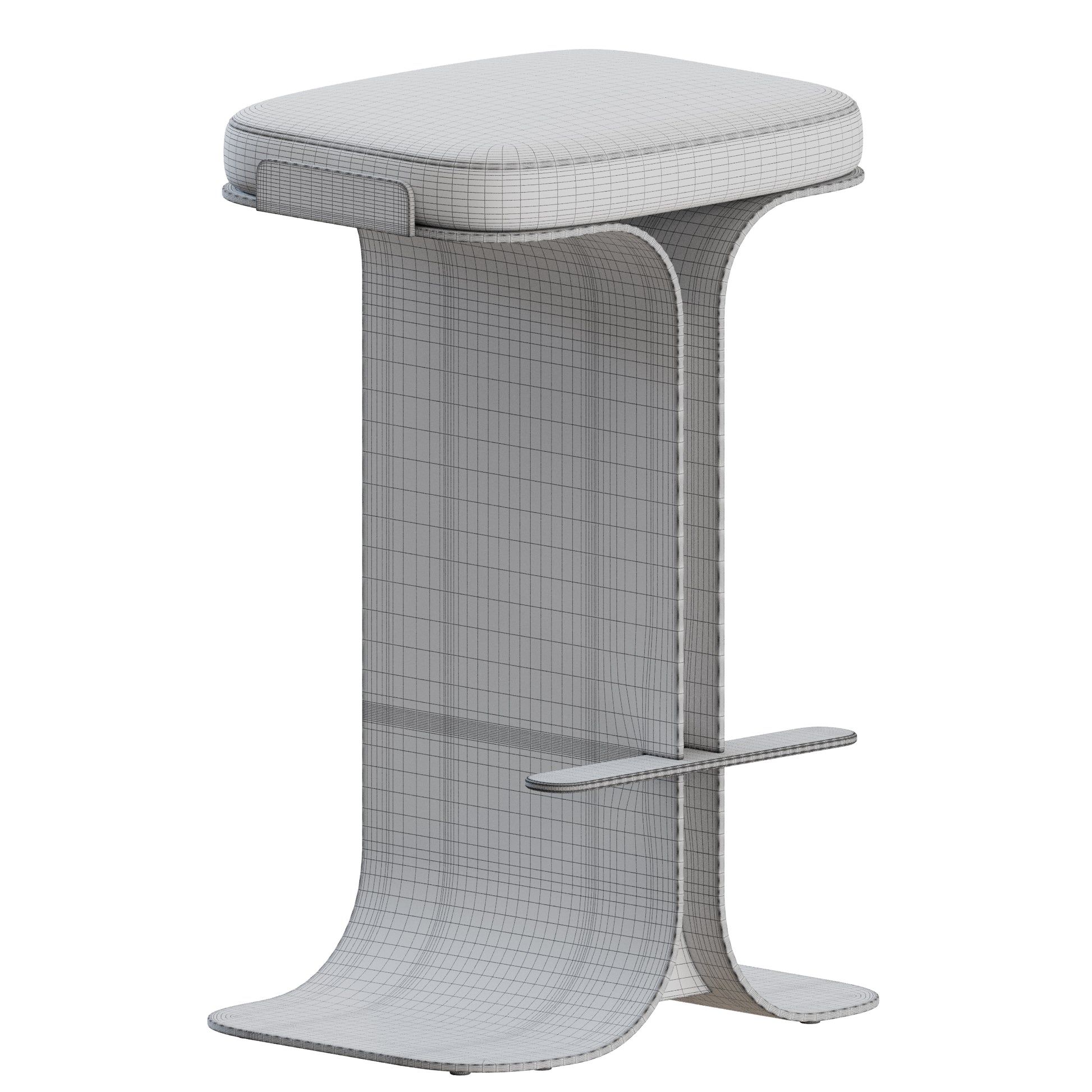 Bumper Counter Stool by Ellison Studios 3D Model