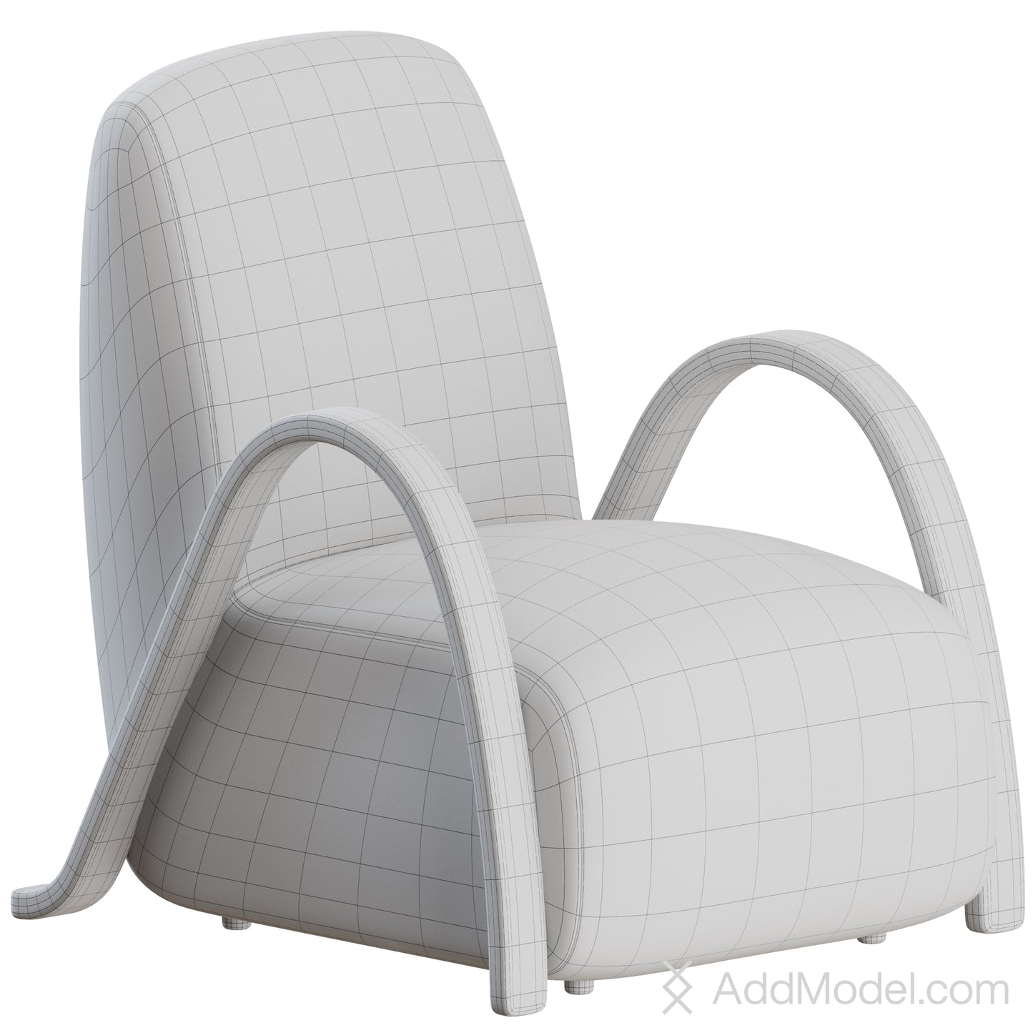 Buur Lounge Chair By Ferm Living 3D Model