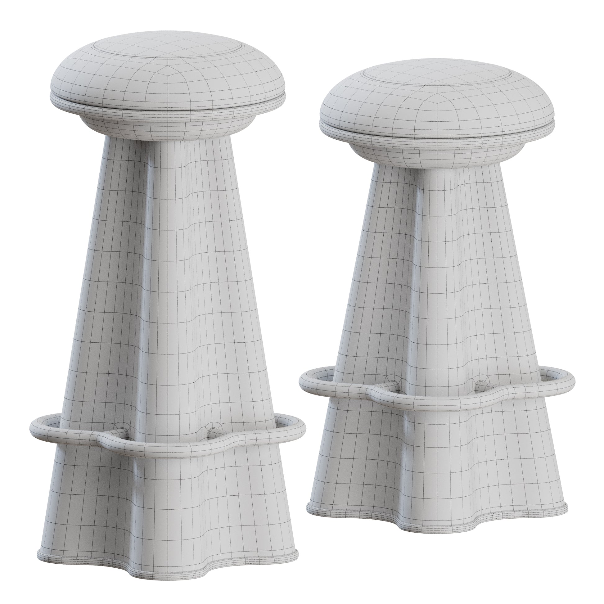 Carlo Stool and Counter by Bryan O'Sullivan 3D Model
