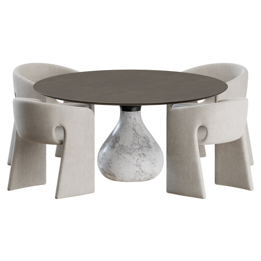 Celeste Chair & Aqua Table Roche Bobois 3D Model